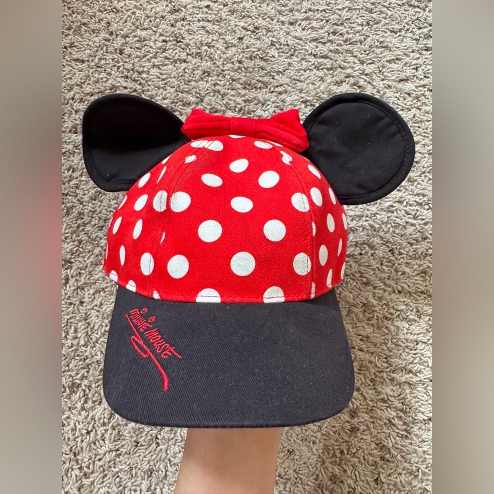 Disneyland Resort Disney Parks adjustable Polka Dot Minnie Mouse Youth ears hat